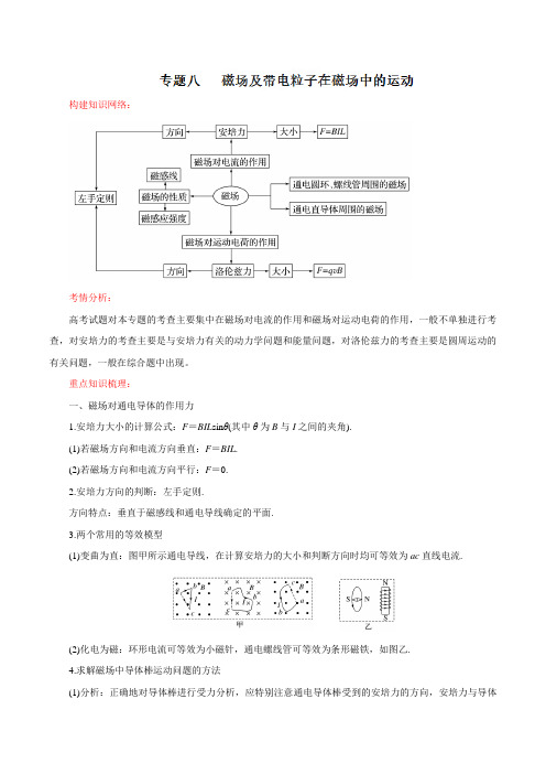 磁场及带电粒子在磁场中的运动(解析版)