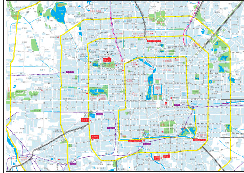 北京市区地图_矢量图无级缩放