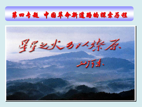 第四专题 中国革命新道路的探索历程 共67页PPT资料