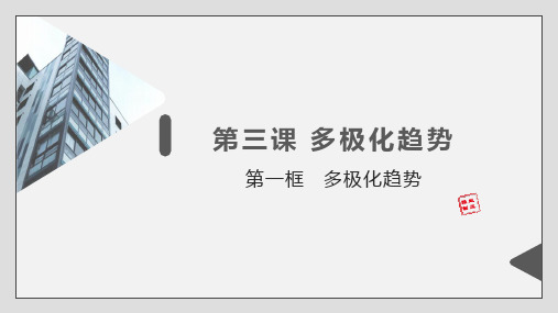 3.1世界多极化的发展 课件高中政治统编版选择性必修一当代国际政治与经济