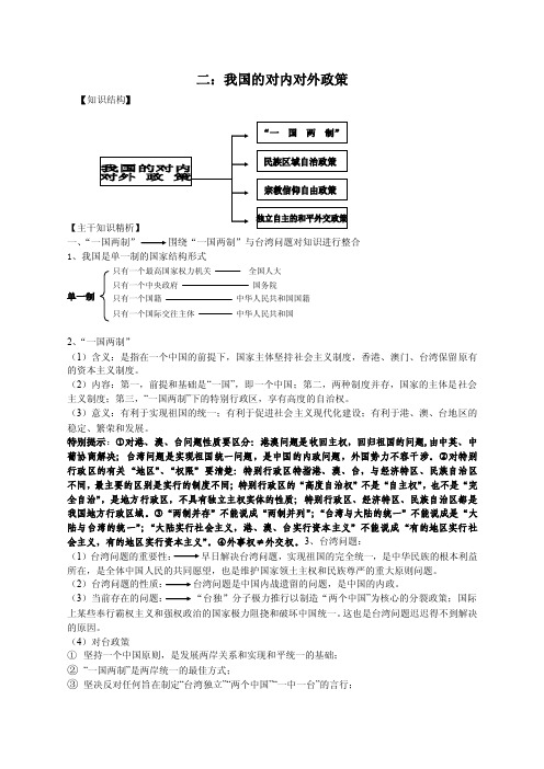 我国的对内对外政策【精选资料】