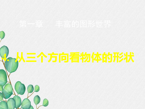 《从三个方向看物体的形状》 课件 (一等奖)2022年最新PPT3