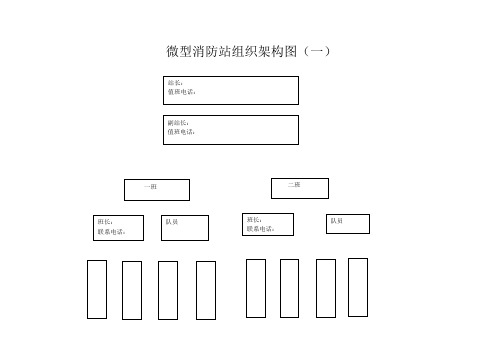 微型消防站组织架构图