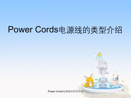 PowerCords电源线类型介绍