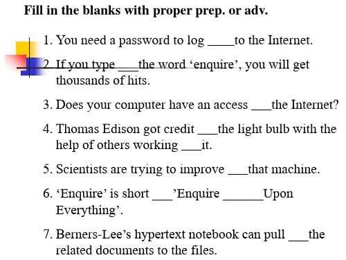 unit 5 exercises ppt课件