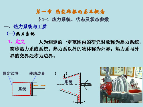 能源第一篇 热能转换的基本概念和基本定律