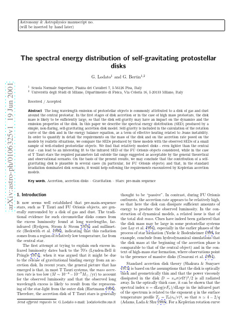 The spectral energy distribution of self-gravitating protostellar disks