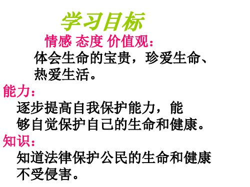 七年级政治生命属于我们只有一次(PPT)4-3