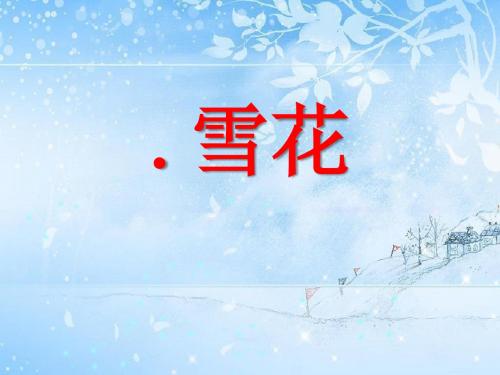 《雪花》PPT(上课用)3