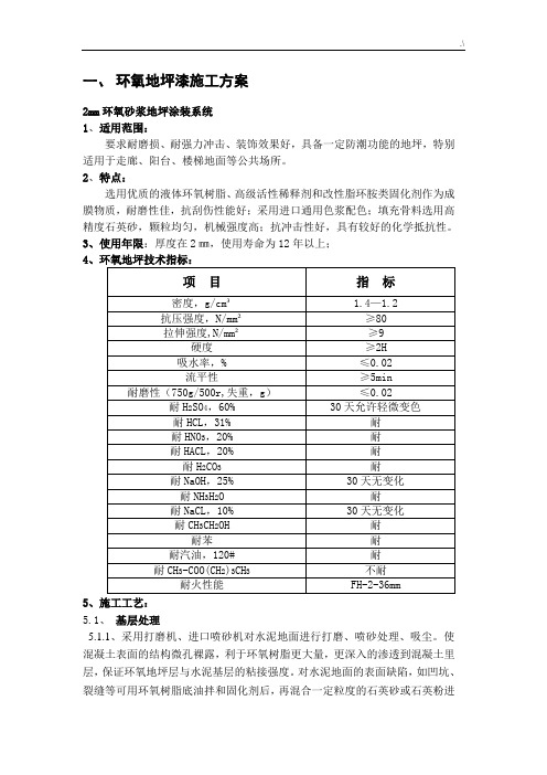 复合木地板地面项目工程施工方案计划