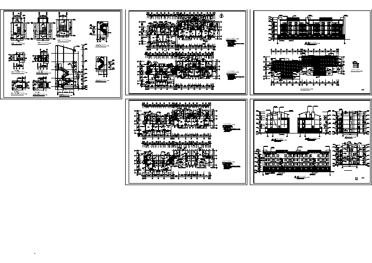 某小区住宅楼施工全套的完整的图纸