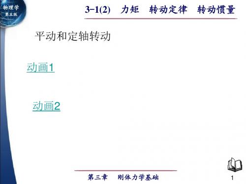 广石化大学物理3.1 3.2 刚体 力矩 刚体定轴转动的转动定律