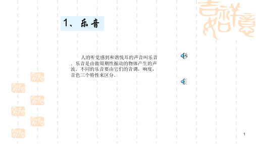 七年级科学音调、响度、音色