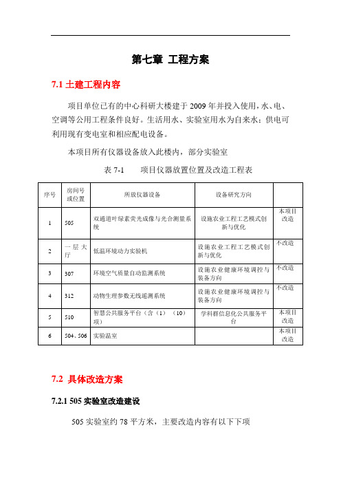 实验室改造工程方案