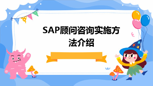 SAP顾问咨询实施方法介绍