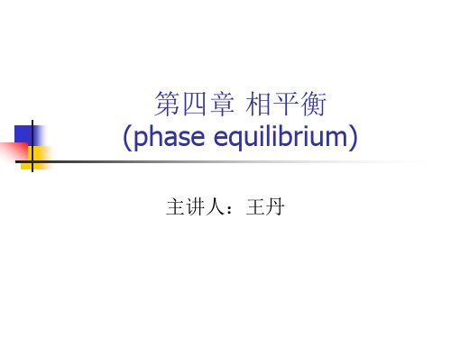 物理化学课件-相平衡