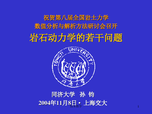 孙均——上海交大第八届全国岩土力学数值分析研讨会(行业相关)