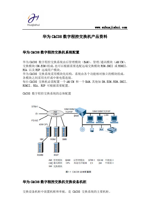 华为CC08数字程控交换机产品资料