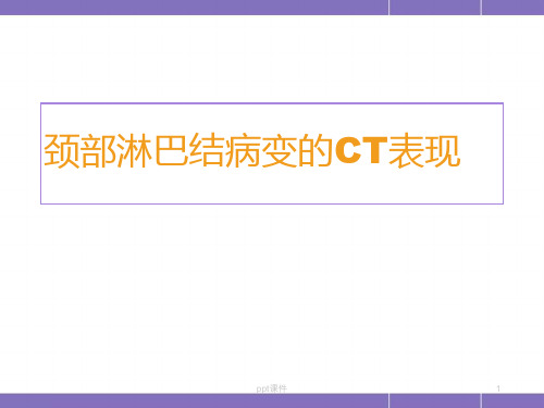 颈部淋巴结病变影像表现  ppt课件