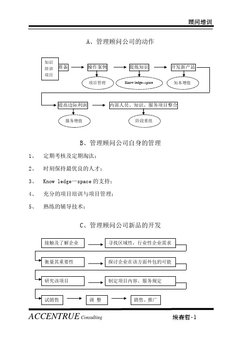 咨询--埃森哲管理顾问入模培训课程资料DOC