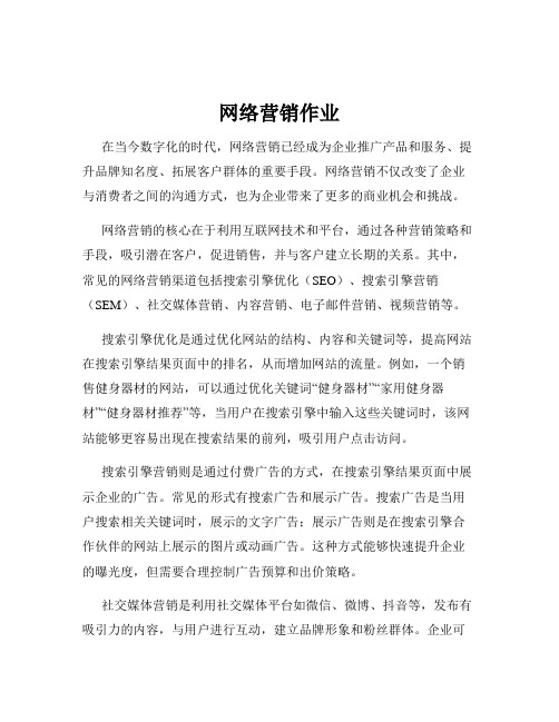 网络营销作业