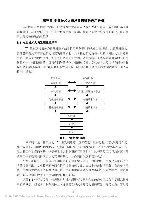 专业技术人员职业发展通道研究_