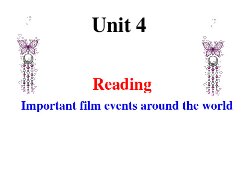 牛津译林版英语高二下册 Module 8《 Unit 4 Films and film events》( Reading)