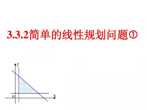 3.3.2简单的线性规划问题1