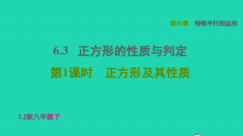 2022春八年级数学下册第六章特殊平行四边形正方形及其性质习题课件鲁教版五四制ppt