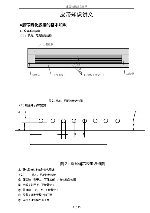 皮带知识讲义教学