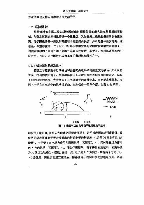 磁控溅射原理及技术