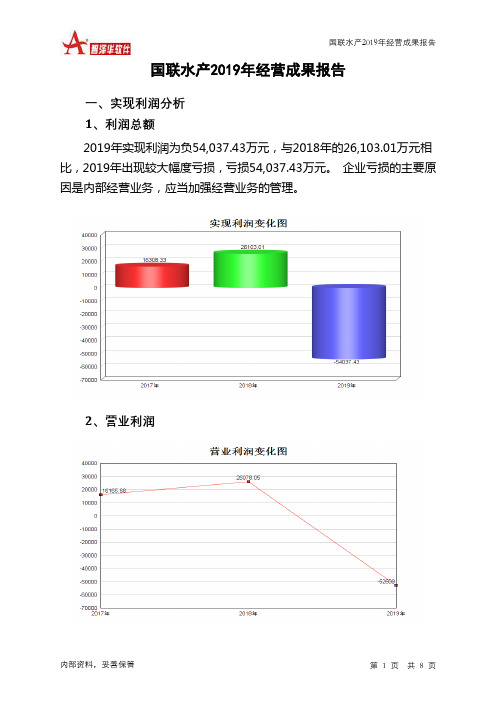 国联水产2019年经营成果报告