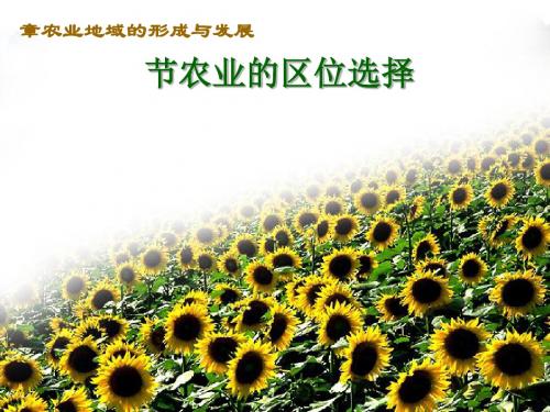 农业地域的形成与发展概述(PPT 48页)
