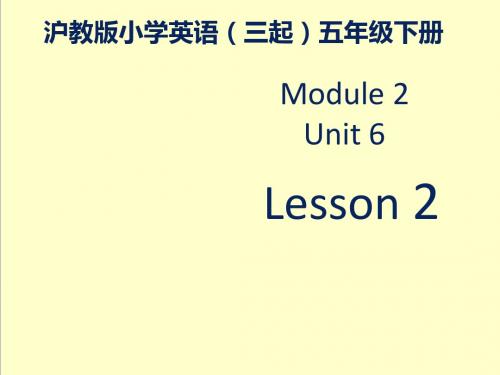 最新英语沪教版小学五年级下册M2U6《Holidays》优质课课件第二课时.ppt