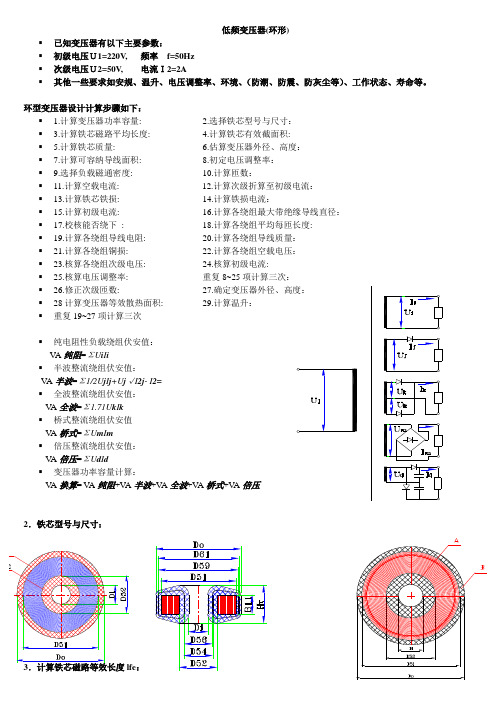 低频环形变压器设计