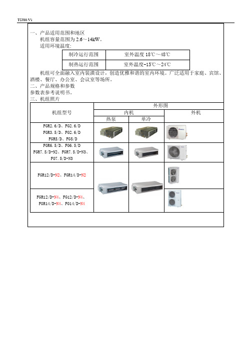 格力D系列风管机