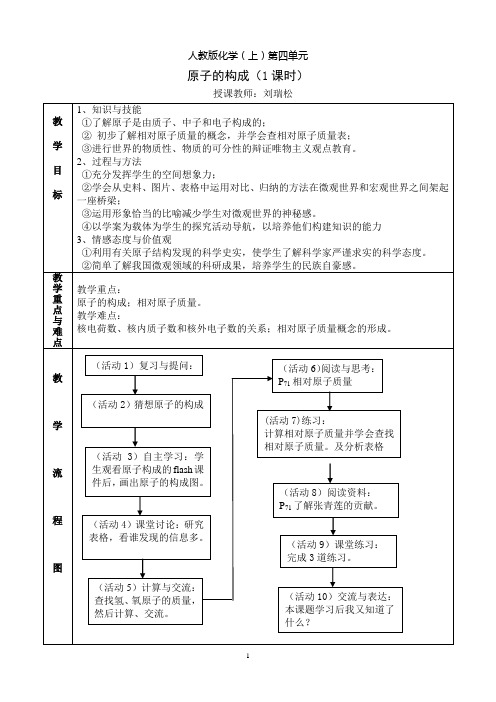 原子的构成教学设计[1]