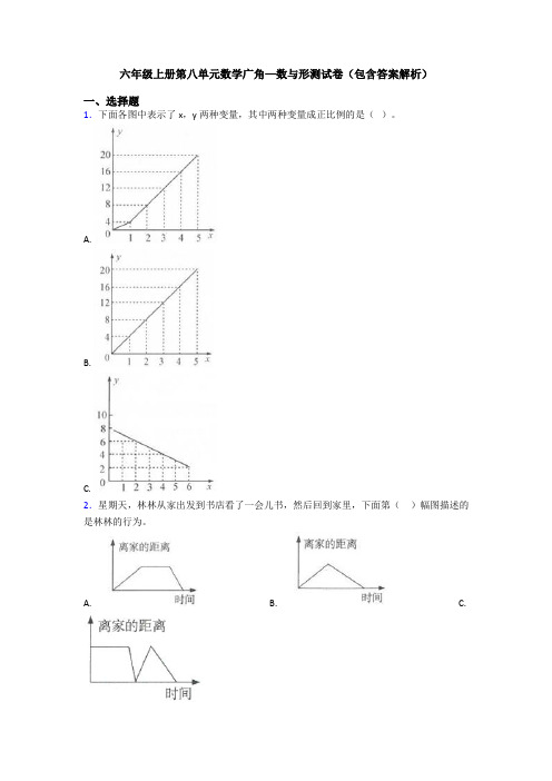 六年级上册第八单元数学广角—数与形测试卷(包含答案解析)