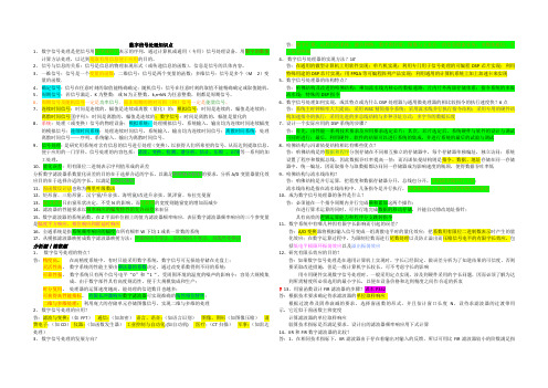 数字信号处理知识点