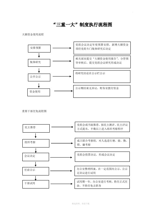 三重一大流程图