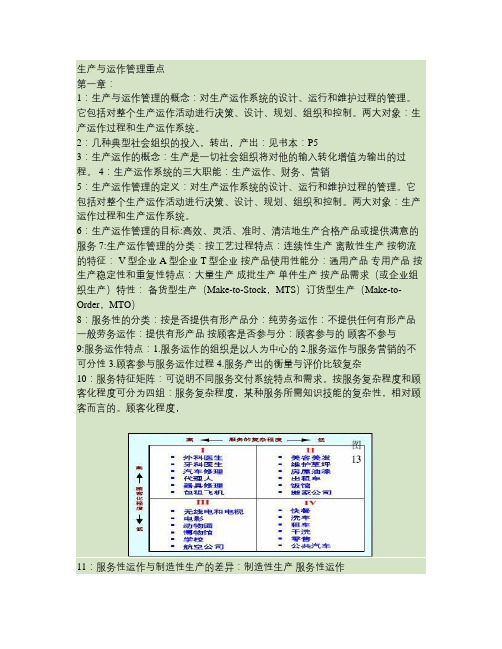 生产运作管理重点_百度文库