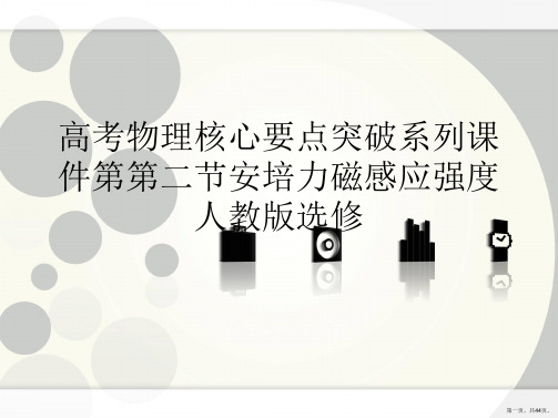 高考物理核心要点突破系列第第二节安培力磁感应强度人教版选修PPT