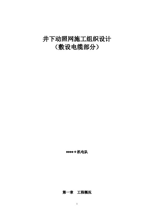 井下动照网施工组织设计