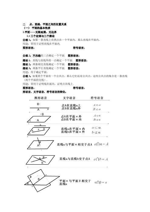 高中必修二 第二章 知识点