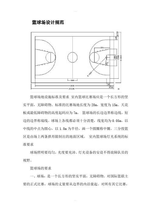 篮球场、网球场设计规范