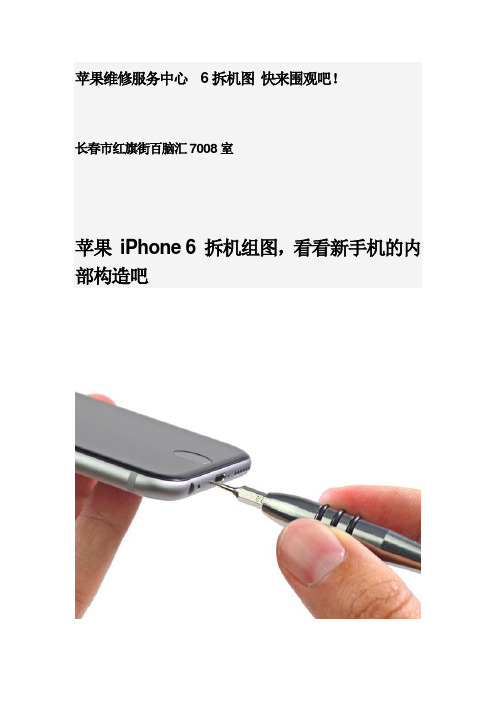 苹果维修 iphone6拆机图曝光