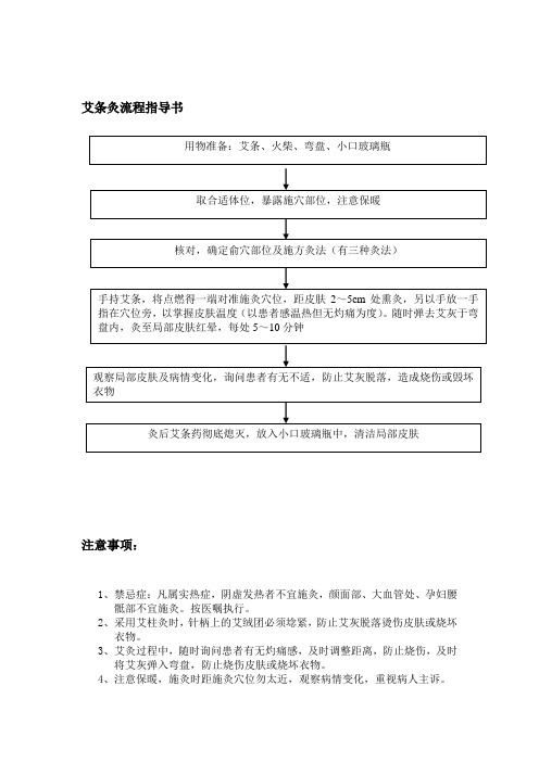 艾条灸流程指导书