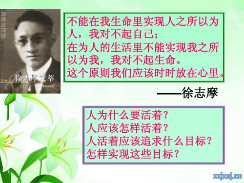 《生活与哲学》价值与价值观教学_课件