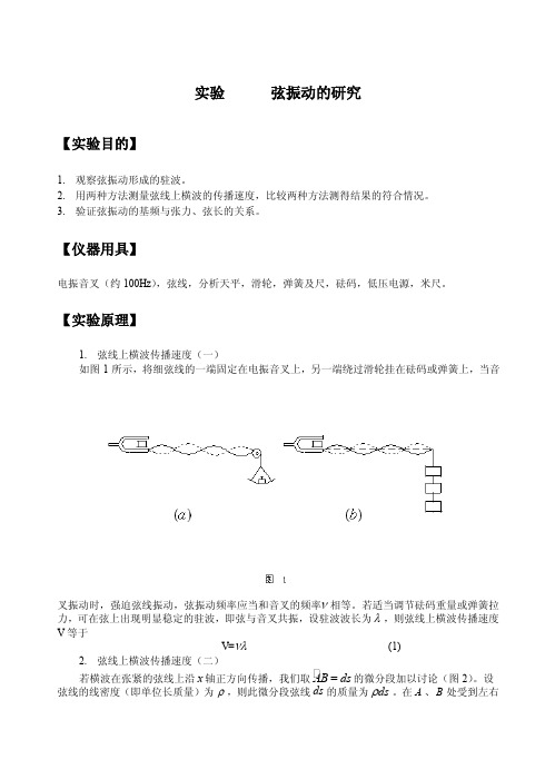 弦振动的研究