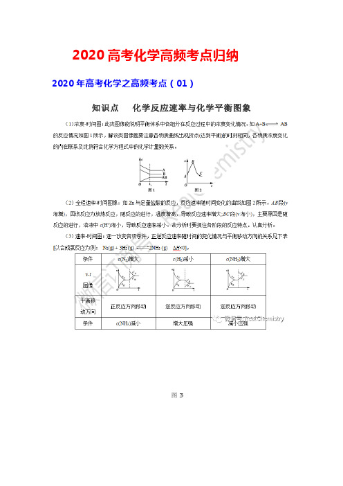 2020高考化学高频考点归纳